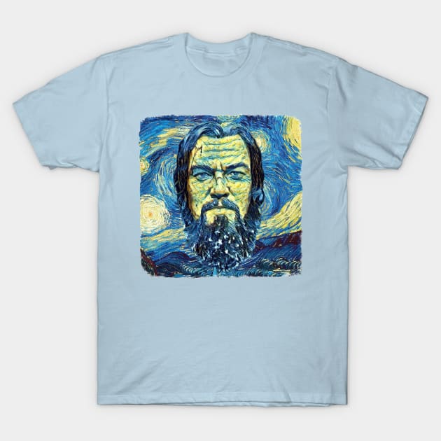 Huge Glass The Revenant Movie Van Gogh Style T-Shirt by todos